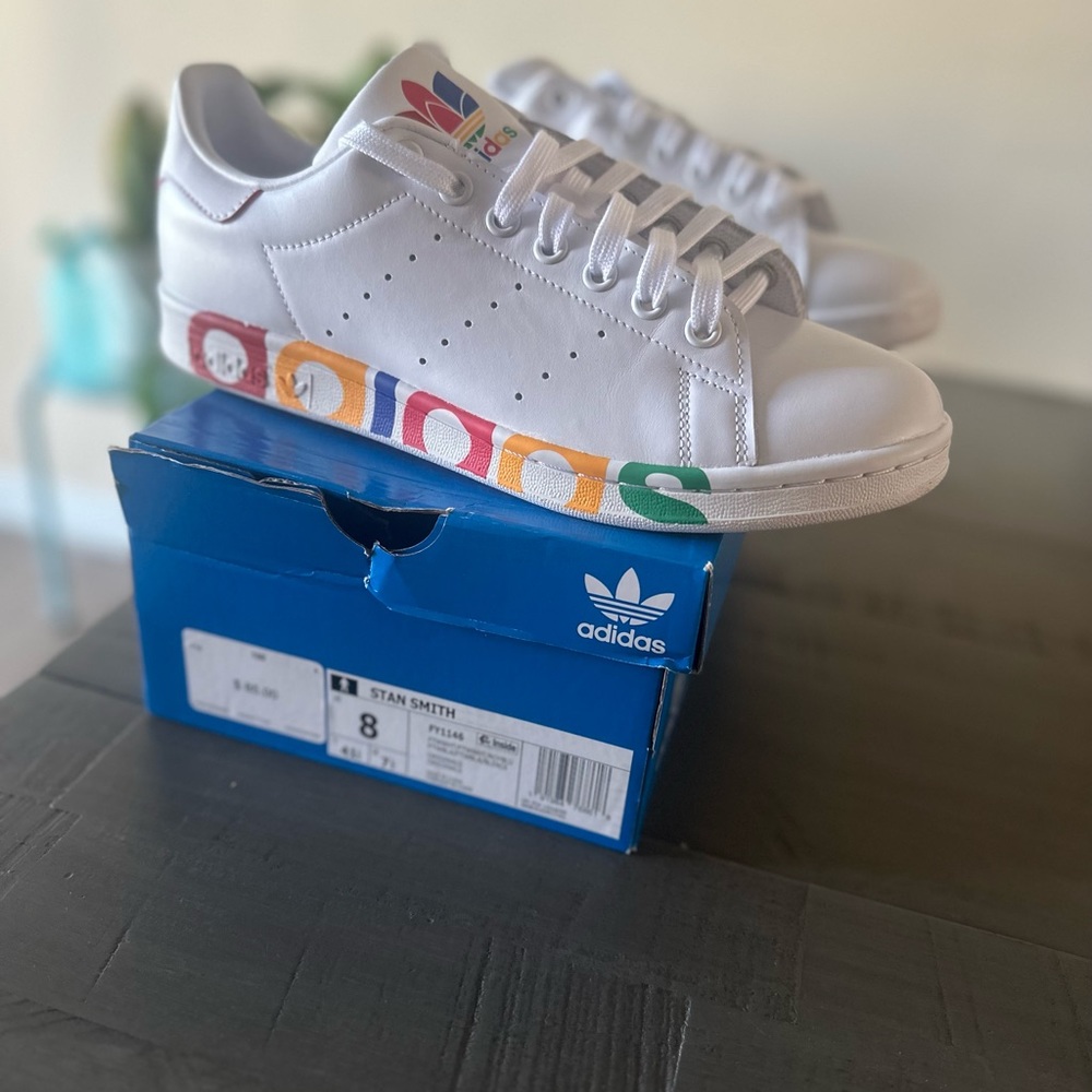 adidas Stan Smith White Multicolor Sneakers